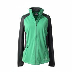 L.L. Bean‎ Women’s Softshell Active Jacket Size M EUC Teal/Black